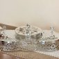 Silver 3-section candy box – real photo – SK-4970