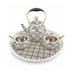 Butterfly Maté Serving Set – Kettle, 2 Sugar Bowls & Tray