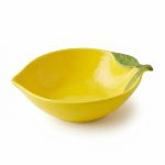 Medium Lemon-Shaped Serving Bowl – Yellow